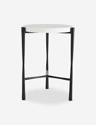 Arteriors Darren Side Table In 2020 Marble Side Table Round Side Table Marble Side Tables