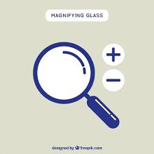 Magnifying Glass Background In Flat Style In 2020 Magnifying Glass Vector Free Magnifier