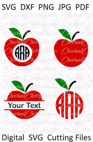 Apple Svg Apple Monogram Svg School Monogram Svg Apple Etsy Monogram Svg Monogram Frame Apple Silhouette