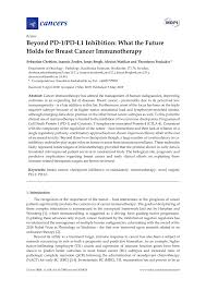 Pdf Beyond Pd 1 Pd L1 Inhibition What The Future Holds For Breast Cancer Immunotherapy