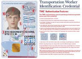 Maybe you would like to learn more about one of these? New Twic Card Issued By Transportation Security Administration