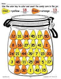Printable Fall Themed Odd And Even Worksheet Autumn Theme Creative Worksheets Odds