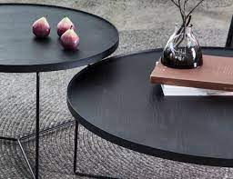 Alora Medium Coffee Table Black Stained American Ash Perfect Coffee Table Coffee Table Large Coffee Tables