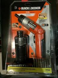 Distinct features this black and decker screwdriver features an optimally placed led work light for hidden corners, edges, visibility. Black Decker Pivot Driver 2 Position Battery Powered Screwdriver 3 6v Vp750 For Sale Online Ebay