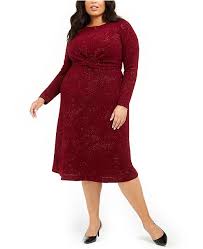 Plus Size Twist Waist Dress Created For Macys