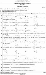 Care au fost subiectele la proba de matematică. Simulare La MatematicÄƒ È™i Istorie Elevii De Clasele A Xi A È™i A Xii A Incep Simularea De Bac 2019 Regulile TestÄƒrii È™i Modele De Subiecte GrilÄƒ Edupedu Ro