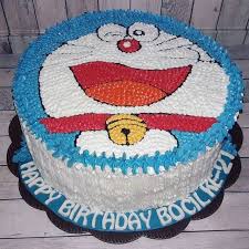 Membuat kue ultah tanpa mixer oven dan kukusan kue ultah paling mudah anti gagal youtube. Kue Ulang Tahun Doraemon Cake Tart Kue Ultah Karakter Doraemon Coklat Vanilla Blackforest Shopee Indonesia