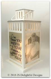 Wedding Memorial Lantern Memorial Table Wedding Lantern In Loving Memory Photo Lantern Memorial Lanterns Lanterns Memory Decorations