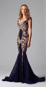 Alberto Makali Lace Applique Evening Gown Evening Gowns Dresses Elegant Dresses