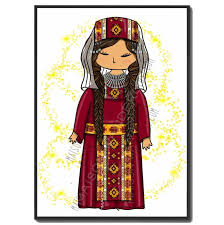 Affiche Poster A3 A4 A5 A6 Maison Wanderlust Tenue Traditionnelle Amerique Centrale Armenie Armenia Taraz Traditional Clothe En 2020 Poster Art Illustration Armenienne
