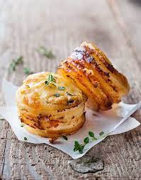 Julia Child Inspired Potato Gratin Stacks Are The Perfect Nye Finger Food Cheesy Potato Gratin Potato Gratin Recipes