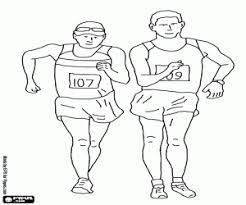 Efemérides del 1 de febrero. Atletismo Animado Para Colorear