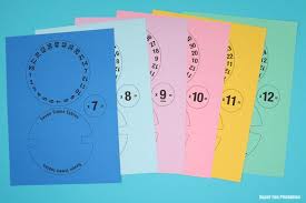 Times Table Spinners The Craft Train Times Tables Fun Printables Invitation Card Maker