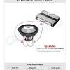 How to bridge the amp is usually indicated at the amps speaker wire terminals. 1