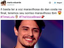 Dan Costa defende o Time Lulu Santos na Final do 'The Voice Brasil'