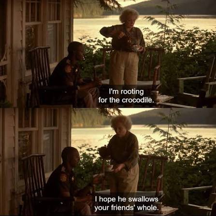 I'm rooting for the crocodile.