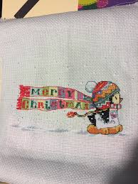 Inspired by susan winget's glad tidings collection. Fo Penguin Christmas Done Dimensions Kit Crossstitch