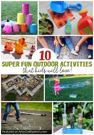 At home or educational ideas with fun at their heart for one and two year olds with sensory play, gross motor, fine motor and outdoor adventures! 10 Super Fun Outdoor Activities For Kids They Will Love To Play