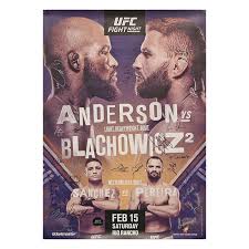 The champion believes that becoming a father will positively impact his. Ufc Fight Night 167 Rio Rancho Anderson Vs Blachowicz 2 Autograph Ufc Store