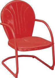 Backyard Creations Reg Woodstock Red Bistro Patio Chair Patio Chairs Backyard Creations Chair