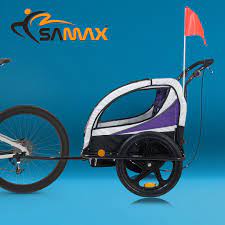 samax 360 drehbarer fahrradanhanger 2in1 jogger fahrrad kinder fahrrad fahrradanhanger
