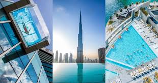 A swimming pool, swimming bath, wading pool, or paddling pool is a structure designed to hold water to enable swimming or other leisure activities. 12 Incredible Rooftop Pools In Dubai To Check Out What S On Dubai