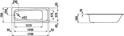 The frame is just set lower to the ground, so the child can get in and out of bed independently. Bathtub Drop In Version Steel Enamel 3 5 Mm Laufen Bathrooms