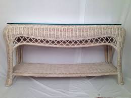 Items Similar To Vintage Wicker Console Table Hollywood Regency Mid Century On Etsy Console Table Vintage Wicker Wicker