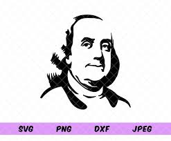 1776 Stencil BENJAMIN FRANKLIN PNG