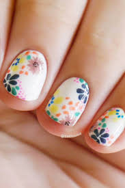 Try out different patterns of floral nails in peppy, bright and neon hues. 25 Flower Nail Art Design Ideas Easy Floral Manicures For Spring And Summer