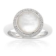 Mother of pearl nature pearls rings ceremony engagement ring prices engagement rings plain gold ring white ring pearl engagement ring. Ippolita Carnevale Sterling Silver Mother Of Pearl Diamond Ring