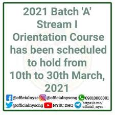 To access the national youth service corps portal, you have to visit the official website of. Nysc Announces 2021 Batch A Stream I Orientation Course Date Mysurs