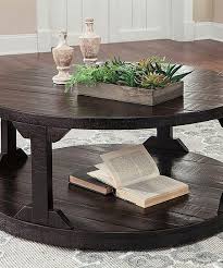 Signature Design By Ashley Furniture Rustic Brown Rogness Round Coffee Table Zulily Round Coffee Table Round Cocktail Tables Coffee Table