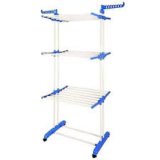 While there are some that are expandable and will fold down into themselves when not in use for each storage space, most of the other freestanding drying. Bonbon 3 Tier Clothes Drying Rack Folding Laundry Dryer Hanger Compact Storage Steel Indoor Outdoor Blue White Buy Online In Bahamas At Bahamas Desertcart Com Productid 46916689