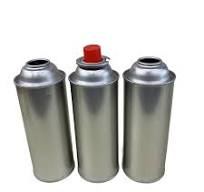 Empty Aerosol Tin Can Empty Butane Gas Can with Valve and Cap