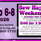 February's Sew Happy Weekend with Lavender Rose... event in Eureka, CA