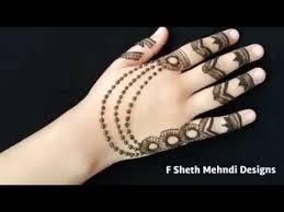 easy jewellery mehndi design for