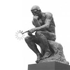 Tobias Rothe Gif Find Share On Giphy The Thinker Statue Statue Black And White Gif