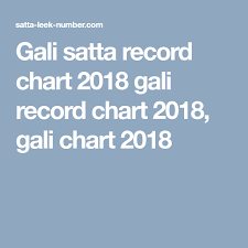 gali satta record chart 2018 gali record chart 2018 gali