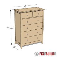 It's simple, unfettered lines and spacious drawers are a. How To Build A Diy Dresser 6 Drawer Tall Dresser Fixthisbuildthat