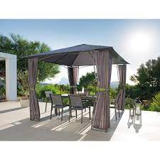 Vous avez de jolies photos de nos produits ? Tonnelle Mary 3 X 3 M Gris Tonnelles De Jardin La Foir Fouille