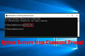 Run system restore from safe mode in windows 10 easier way to backup and restore computer system How To Perform A System Restore From Command Prompt Windows 10 7