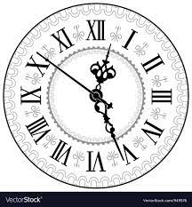 Sick black & gray skull half sleeve artist ig: Antique Clock Download A Free Preview Or High Quality Adobe Illustrator Ai Eps Pdf And High Resolution Jpeg Clock Drawings Clock Tattoo Clock Tattoo Design