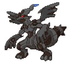 Zekrom In 2020 Minecraft Pixel Art Pixel Art Pokemon Alola