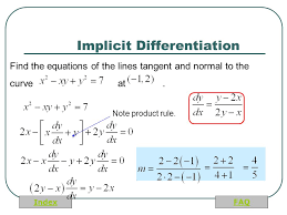 This will give us a relation between x, y. The Derivative As The Slope Of The Tangent Line Ppt Video Online Download