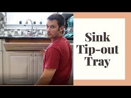 sink tip out tray installation : 4