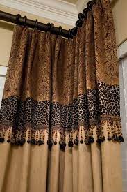 Leopard Print Shower Curtain Custom Drapery Custom Window Treatments Window Treatments
