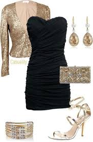 I Love This Look It S Perfect For New Years Parties What Are Your Plans For New Years Eve Today Black And Gold Outfit Fashion Dresses