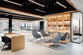 New York Ny Fogarty Finger Was Tapped By Boston Based Rockpoint Group To Design A Sleek State Of The Office Interior Design Corporate Office Design Interior
