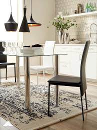 Sariden Dining Room Table And Black And White Side Chairs By Ashley Furniture Pa Compact Table And Chairs World Market Dining Chairs Black Dining Room Chairs
